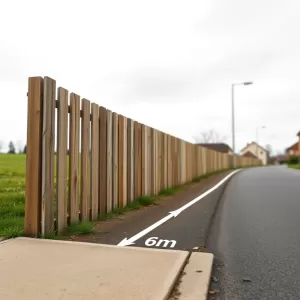 Ile ogrodzenie od drogi powiatowej