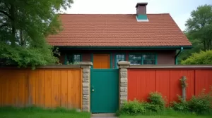 Jaki kolor ogrodzenia do brązowego dachu