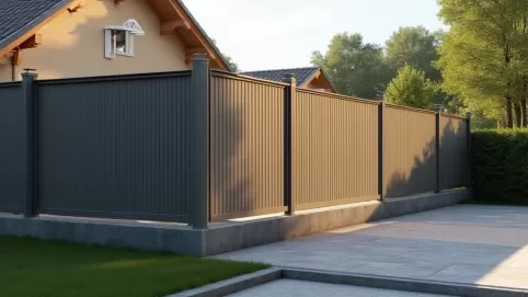 Ogrodzenie panelowe z podmurówką montaż cena Szczecin