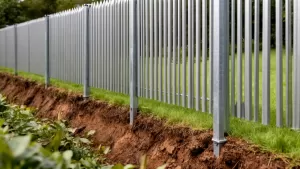 Ogrodzenie palisadowe bez podmurówki