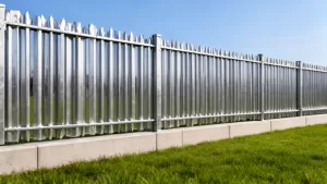 Ogrodzenie panelowe 153 z podmurówką