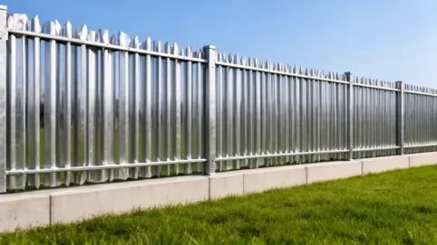 Ogrodzenie panelowe 153 z podmurówką