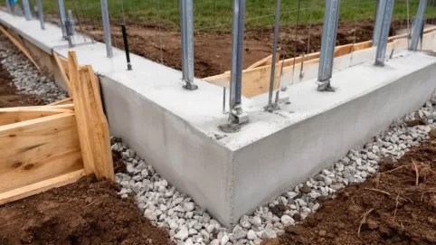 Wykonanie podmurówki betonowej pod ogrodzenie